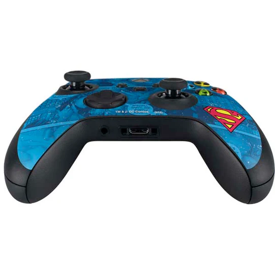 DC Comics Superman Logo Background Pattern Xbox Series X Controller Skin
