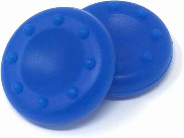 Grip, Play, Dominate: 2-Pack Blue Rubber Thumb Grips for PS4, PS3, Xbox One, 360 & More